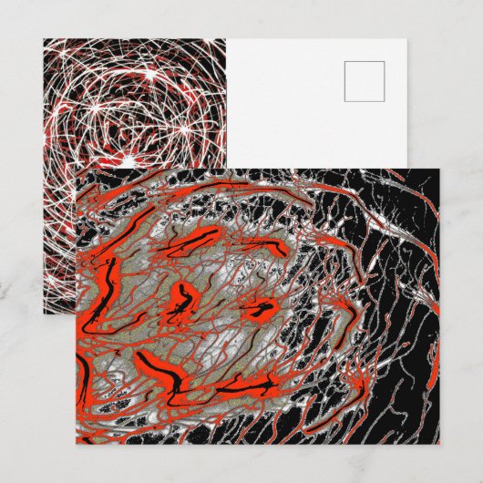 Postale Carte d'art en spirale (Devant / Derrière)