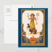 Postale Carte d'art Halloween unique (Devant / Derrière)