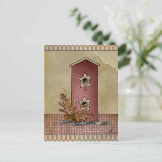 Postale Carte d'art primitive (Debout devant)