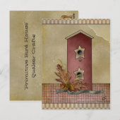 Postale Carte d'art primitive (Devant / Derrière)