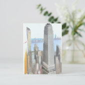 Postale Carte d'art Sketch City New York (Debout devant)