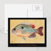 Postale Carte d'art Sunfish (Devant / Derrière)