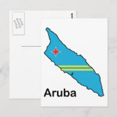 Postale Carte D'Aruba (Devant / Derrière)