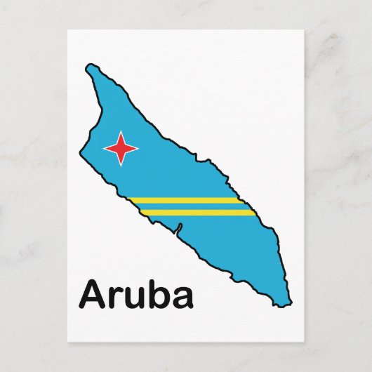 Postale Carte D'Aruba (Devant)