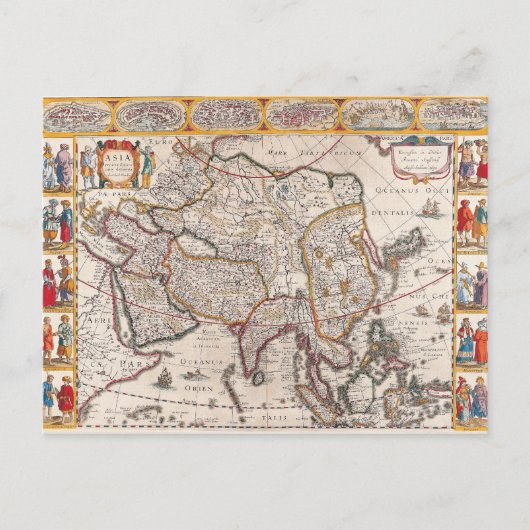 Postale Carte d'Asie 4 (Devant)
