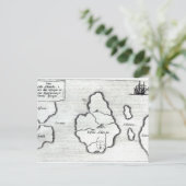 Postale Carte d'Atlantis, de 'Mundus Subterraneus' (Debout devant)