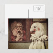 Postale Carte d'attention Halloween vintage (Devant / Derrière)