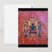 Postale Carte d'autel du Bouddha Akshobya (Devant / Derrière)
