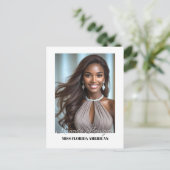 Postale Carte d'autographe de concours à bordure blanche M (Debout devant)