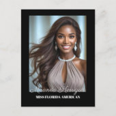 Postale Carte d'autographe de concours à bordure noire Mis (Devant)