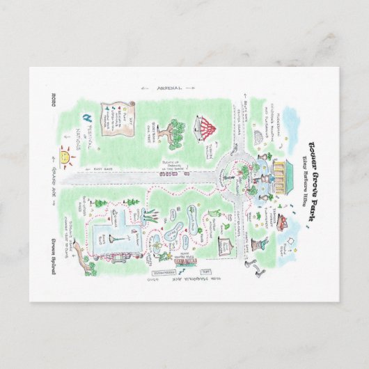 Postale Carte d'aventure TGP (Devant)