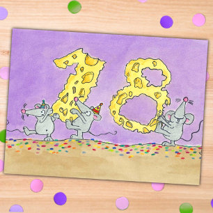 Postale carte de 18e anniversaire par Nicole Janes