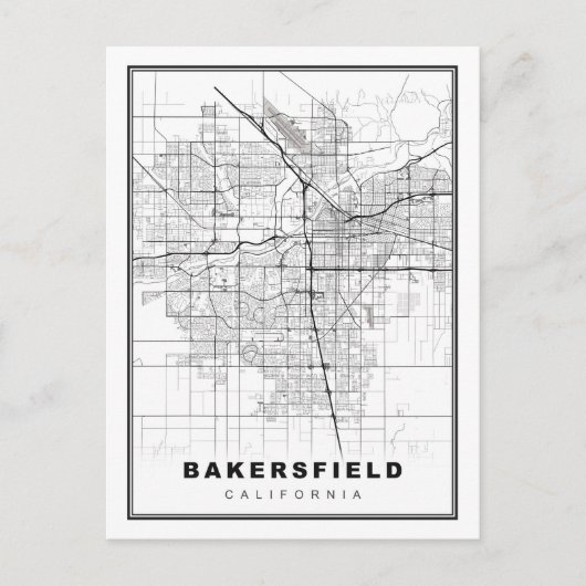 Postale Carte de Bakersfield (Devant)