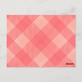 Postale Carte de bannière de typographie rose Numéro "5" (Dos)