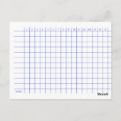 Postale Carte de base-ball Score. (Dos)