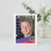 Postale Carte de baseball de Bill Clinton (Debout devant)
