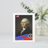 Postale Carte de baseball de George Washington (Debout devant)