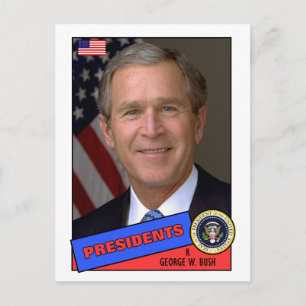 Postale Carte de baseball George W. Bush