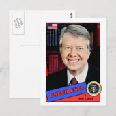Postale Carte de baseball Jimmy Carter (Devant / Derrière)