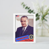 Postale Carte de baseball Lyndon B. Johnson (Debout devant)