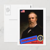 Postale Carte de baseball Rutherford B. Hayes (Devant / Derrière)