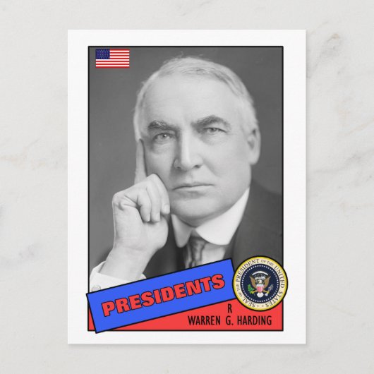 Postale Carte de baseball Warren G. Harding (Devant)