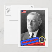 Postale Carte de baseball Woodrow Wilson (Devant / Derrière)