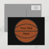 Postale Carte de basket-ball (Devant / Derrière)