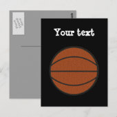 Postale Carte de basket-ball (Devant / Derrière)