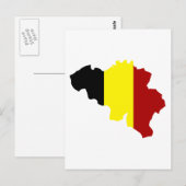 Postale Carte de Belgique (Devant / Derrière)