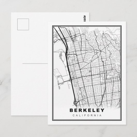 Postale Carte de Berkeley (Devant / Derrière)