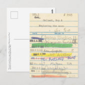 Postale Carte de bibliothèque 3503 explorant la lune (Devant / Derrière)