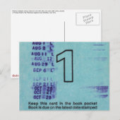 Postale Carte de bibliothèque publique Ilium no 1 (Devant / Derrière)