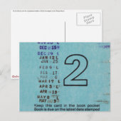 Postale Carte de bibliothèque publique Ilium no 2 (Devant / Derrière)