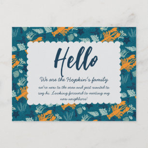 Postale Carte de Bienvenue pour Nouveau Voisin   Carte de 