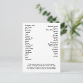 Postale Carte de Bingo Anniversaire Fête Appel Out Mots (Debout devant)