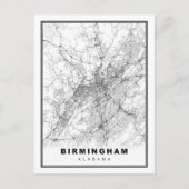 Postale Carte de Birmingham (Devant)