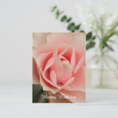 Postale Carte de Bon Anniversaire Rose (Debout devant)