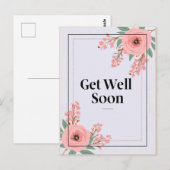 Postale Carte de Bon Rétablissement (Devant / Derrière)