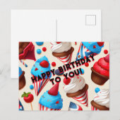Postale Carte de Bonne Anniversaire (Devant / Derrière)