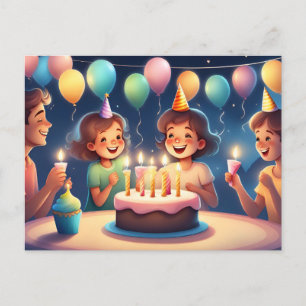 Postale Carte de bonne anniversaire pour votre bébé fille