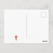 Postale Carte de bonne fête avec glace (Dos)