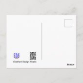 Postale Carte de bonne fête avec une Chouette aux longues (Dos)