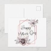 Postale Carte de Bonne Fête des Mères (Devant / Derrière)
