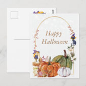 Postale Carte de Bonne Halloween (Devant / Derrière)