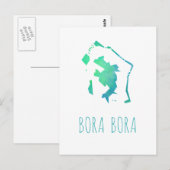 Postale Carte de Bora Bora (Devant / Derrière)