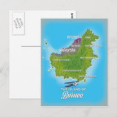 Postale Carte de Bornéo (Devant / Derrière)