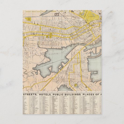 Postale Carte De Boston (Devant)
