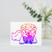 Postale Carte de bouledogue français (Debout devant)