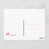 Postale Carte de Bouledogues Français (Dos)